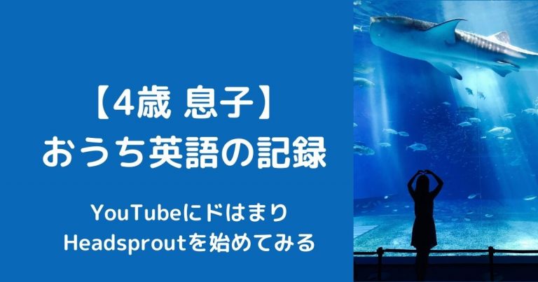 4歳息子 のおうち英語 Youtubeな日々とheadsprout ガチ英語